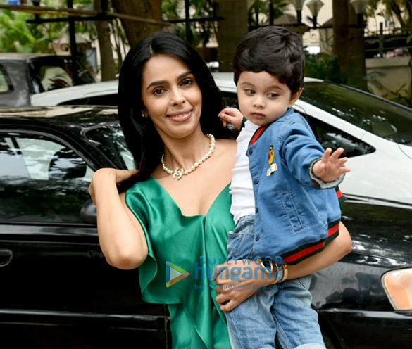 mallika sherawat snapped with her nephew rasher lambia in yari road 3