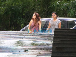 Nushrat Bharucha and Dia Mirza spotted in Bandra