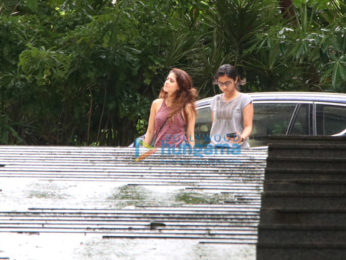 Nushrat Bharucha and Dia Mirza spotted in Bandra