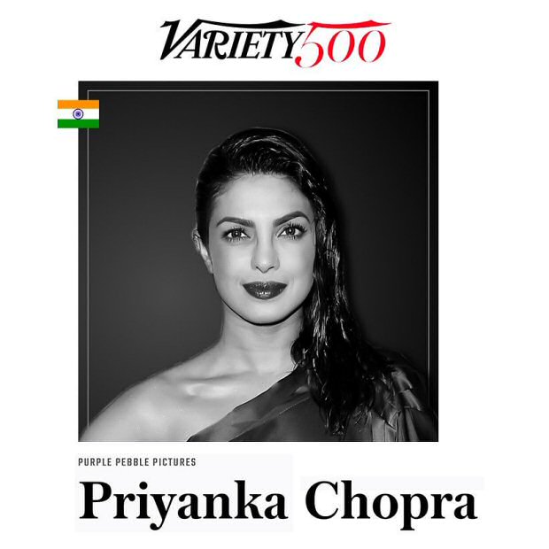 Priyanka Chopra is thankful for being featured amongst 500 influential leaders in Variety 