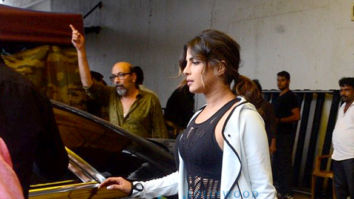 Priyanka Chopra snapped shooting for an ad at Filmcity