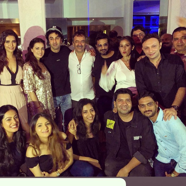 Ranbir Kapoor, Rajkumar Hirani, Karishma Tanna, Dia Mirza along with Sanju team celebrate the massive success with a grand bash