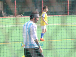 Ranbir Kapoor and others snapped during a football match