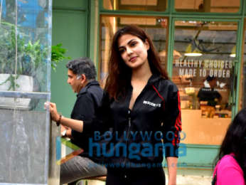 Rhea Chakraborty spotted at the Kitchen Garden