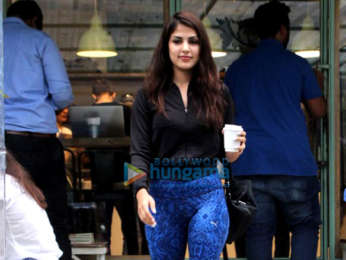 Rhea Chakraborty spotted at the Kitchen Garden