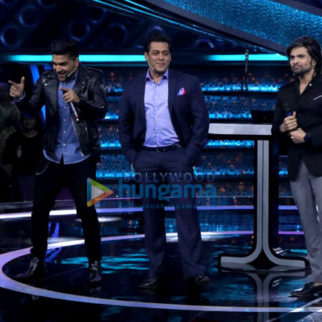 Salman Khan, Guru Randhawa and Himesh Reshammiya snapped on the sets of Dus Ka Dum