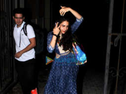 Sara Ali Khan snapped after yoga class in Bandra