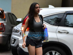 Sara Ali Khan snapped at gym in Bandra