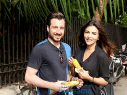 Shama Sikander snapped with her boyfriend in Lokhandwala