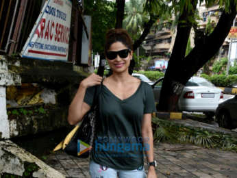 Shamita Shetty snapped at a spa in Juhu