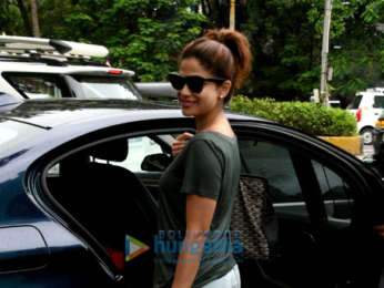 Shamita Shetty snapped at a spa in Juhu
