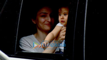 Soha Ali Khan snapped with daughter Inaaya Naumi Kemmu in Bandra
