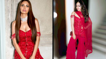 Who Wore It Better: Sonakshi Sinha or Esha Gupta wear the same red Arpita Mehta sharara!