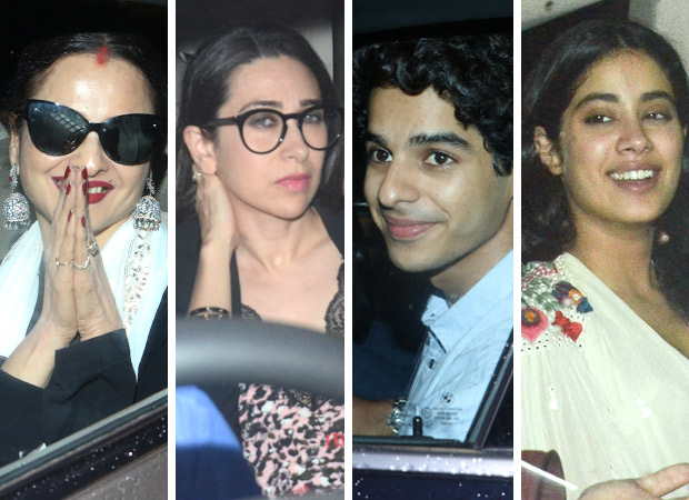 Sridevi's close friends Rekha and Karisma Kapoor give their blessings to Dhadak duo Ishaan Khatter and Janhvi Kapoor Sridevi's close friends Rekha and Karisma Kapoor give their blessings to Dhadak duo Ishaan Khatter and Janhvi Kapoor