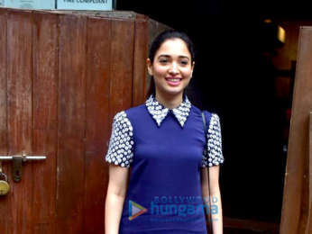 Tamannaah Bhatia snapped at Indigo Delicatessen in Bandra