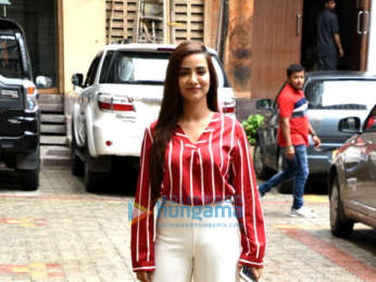 Tia Bajpai snapped promoting her upcoming web series 'Zakhmi'