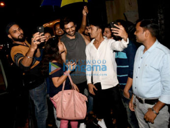Varun Dhawan and Kartik Aaryan snapped outside the gym