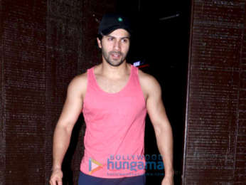 Varun Dhawan snapped at gym