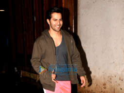 Varun Dhawan snapped post his gym session