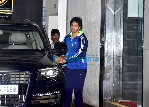 Varun Dhawan spotted outside his gym