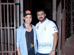Aayush Sharma snapped at a dubbing studio in Bandra