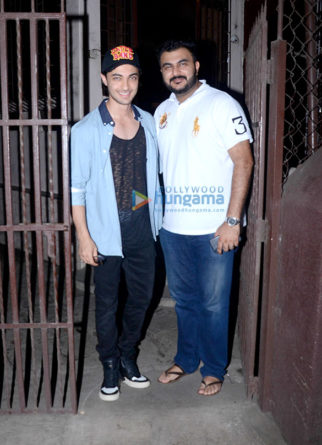 Aayush Sharma snapped at a dubbing studio in Bandra