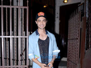 Aayush Sharma snapped at a dubbing studio in Bandra