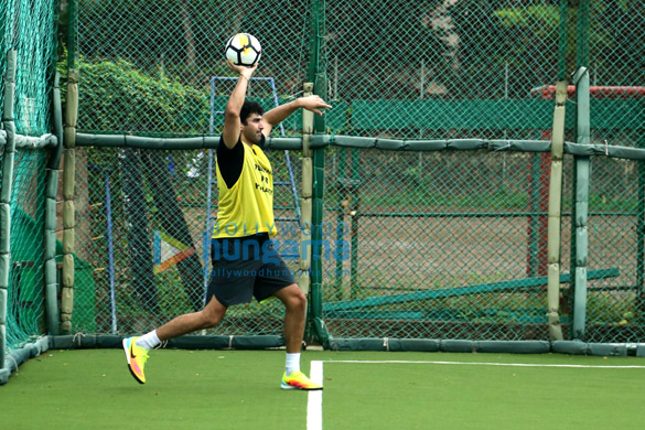 aditya roy kapur snapped during soccer practice 3