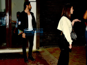 Ahaan shetty snapped with friends in Bandra
