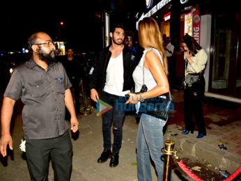 Ahaan shetty snapped with friends in Bandra