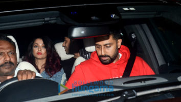 Aishwarya Rai Bachchan and Abhishek Bachchan spotted at Juhu PVR