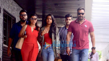 Ajay Devgn, Kajol and their daughter Nysa snapped in Bandra