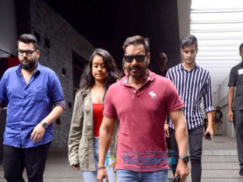 Ajay Devgn, Kajol and their daughter Nysa snapped in Bandra