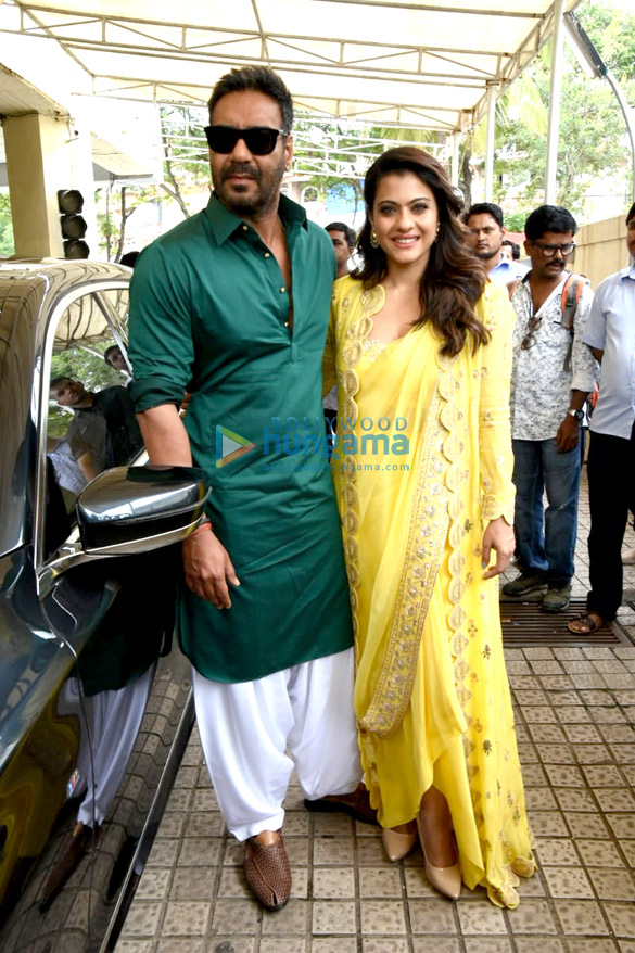 ajay devgn and kajol grace the trailer launch of helicopter eela 1