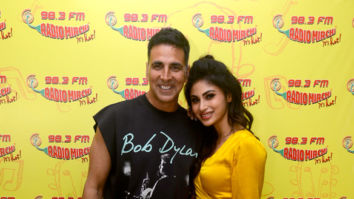 Akshay Kumar and Mouni Roy promote their film ‘Gold’ at  98.3 FM Radio Mirchi office