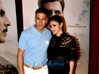 Akshay Kumar and Mouni Roy snapped promoting Gold