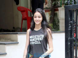 Ananya Pandey spotted post her gym session