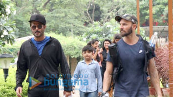 Anil Kapoor snapped at a park in Juhu