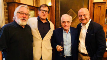 Anupam Kher meets legendary filmmaker Martin Scorsese; gifts Bhagvad Gita to Robert DeNiro at his 75th birthday celebration
