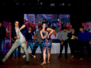 Ayush Sharma and Warina Hussain snapped promoting Loveratri at National College in Bandra