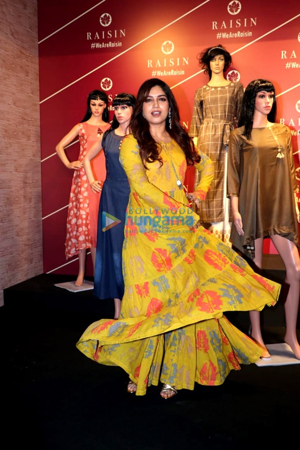 bhumi pednekar graces the launch of raisin contemporary fusion wear 5