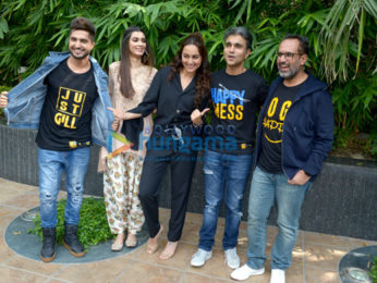 Cast of the film Happy Phirr Bhag Jayegi snapped promoting the film