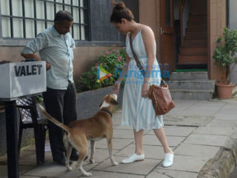Dia Mirza snapped in Bandra