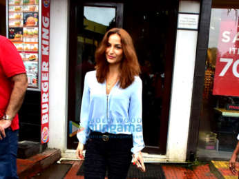 Elli Avram spotted at Bastian in Bandra