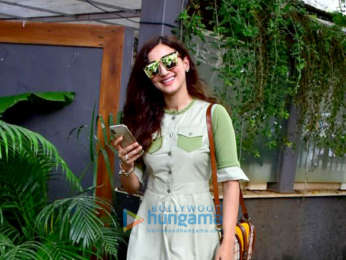 Gauahar Khan spotted at a cafe in Bandra