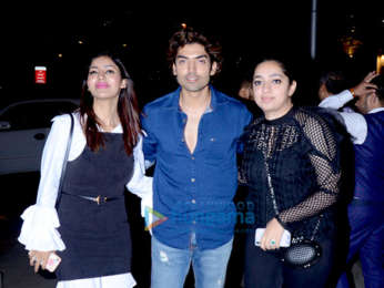 Gurmeet Choudhary snapped with wife at BKC