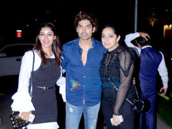 Gurmeet Choudhary snapped with wife at BKC