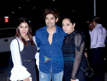 Gurmeet Choudhary snapped with wife at BKC