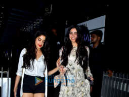 Janhvi Kapoor and Khushi Kapoor spotted after dinner in Bandra