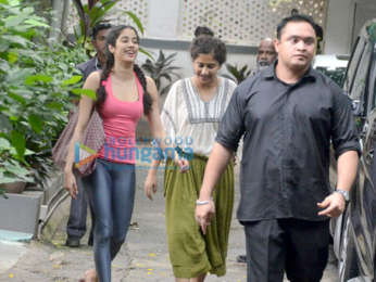 Janhvi Kapoor snapped outside Gauri Shinde's office in Bandra